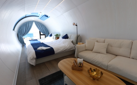 【ビーチフロント】【知多半島　美浜町】トレーラーハウス　ペア宿泊券　夕食付