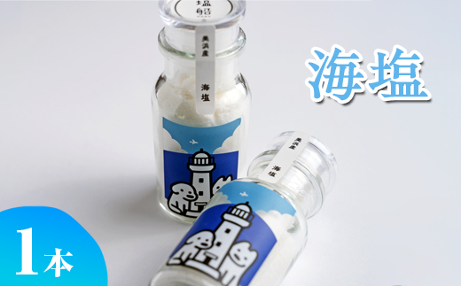 海塩 1本 美浜の塩 ｜ 天然塩 塩 食塩 卓上塩 おためし ミネラル しお 天然 調味料 ソルト 海水塩 料理 味付 国産 おにぎり　愛知県 美浜町 食と健康の館 ※北海道・沖縄・離島への配送不可