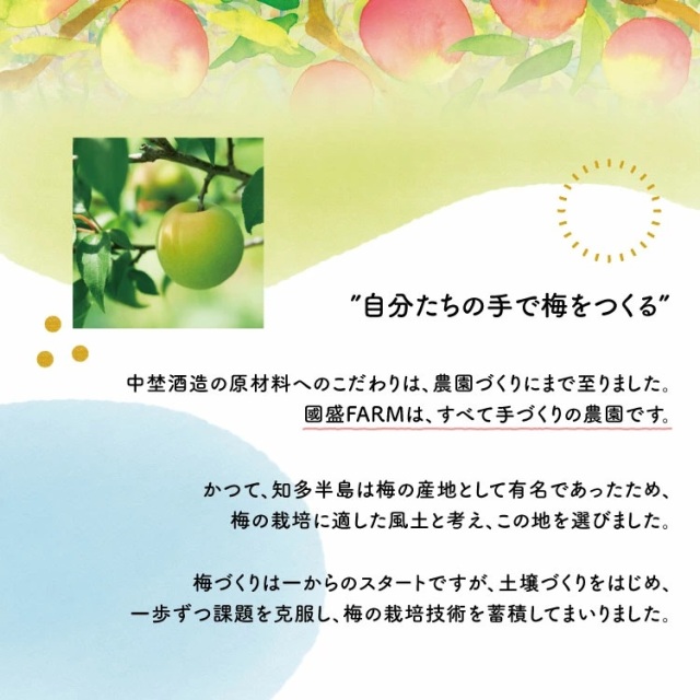 知多露茜720ml×1本 ◆ ❘ 梅酒　お酒　國盛　國盛FARM　果実酒　食前酒　リキュール　ロック　ソーダ割　紅南高梅　南高梅　完熟梅　フルーツ　愛知県　美浜町　中埜酒造