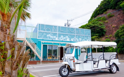 【ビーチフロント】【知多半島　美浜町】トレーラーハウス　ペア宿泊券　夕食付