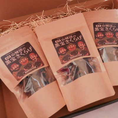 【国産】山賊団の黒宝きくらげ(肉厚プルプル) 20g 3個セット【1673443】