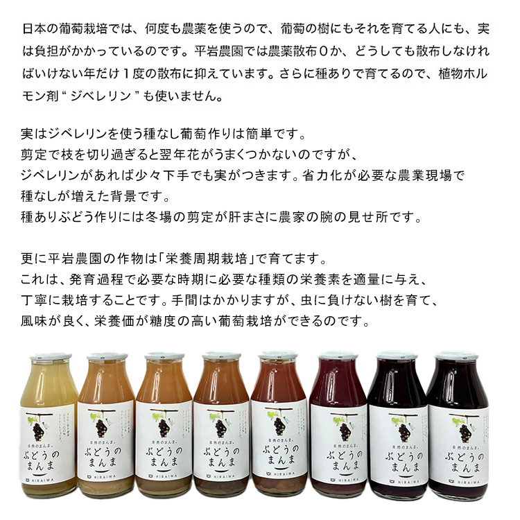 幸田町産ぶどう使用（無添加、無糖、無加水）100％ジュース 多種類 6本詰め合わせ 180ml×6本 合計1080ml ｜ ぶどうジュース 葡萄ジュース 巨峰 デラウェア 甲斐路 ベリーA セミヨン ナイアガラ アレキサンドリア コンコード 種ぶどう 愛知県 幸田町
