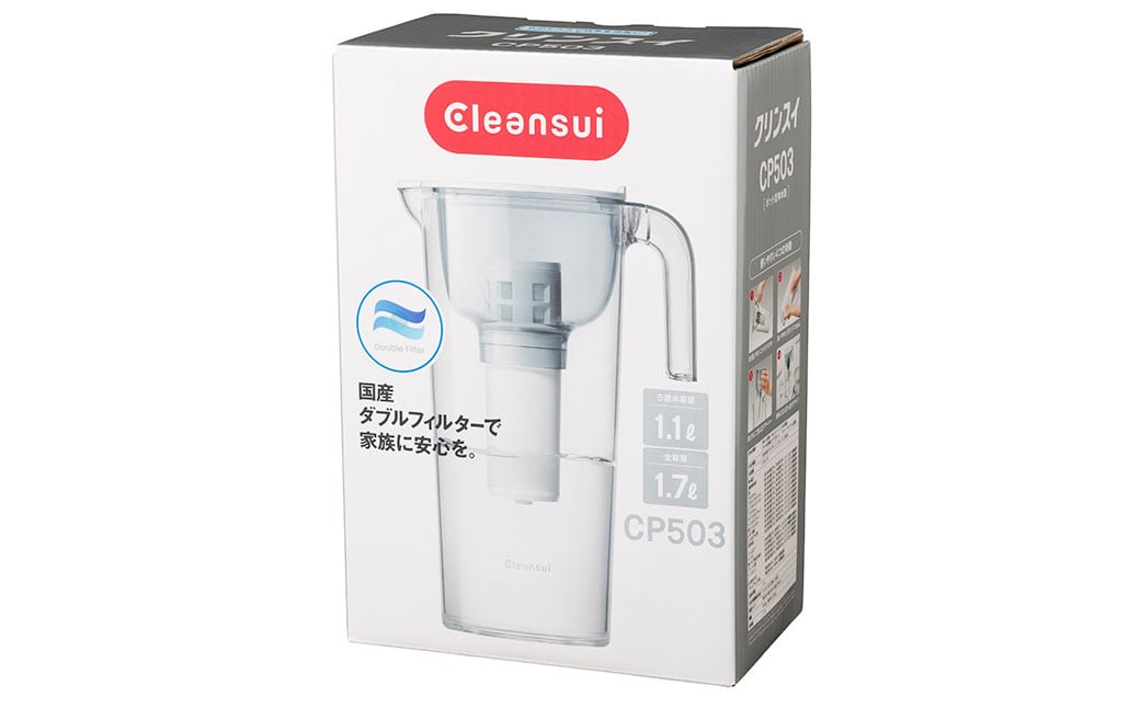 クリンスイ ポット型浄水器 本体 CP503-GR 浄水器 ポット型 収納  水 お水 浄水