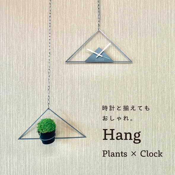 GRAVIRoN Hang Plants シリーズ Triangle 酸洗鉄（プランツハンガー）
