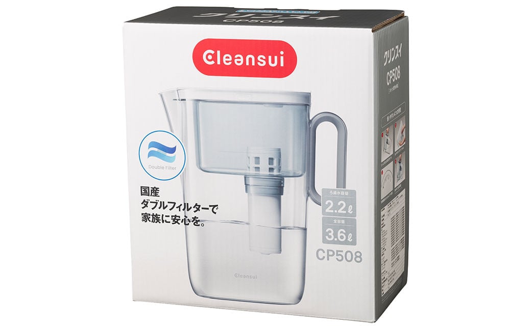 クリンスイ ポット型浄水器 本体 CP508-GR 浄水器 ポット型 収納  水 お水 浄水