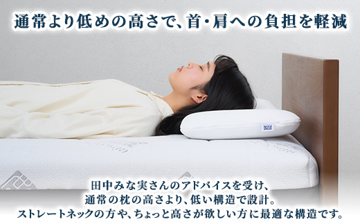 エアウィーヴ ピロー スリム ミニ | 枕 低め 女性 ストレートネック スマホ首 高反発 洗える枕 高さ調整シート ギフト 日本製 airweave エアウィーブ