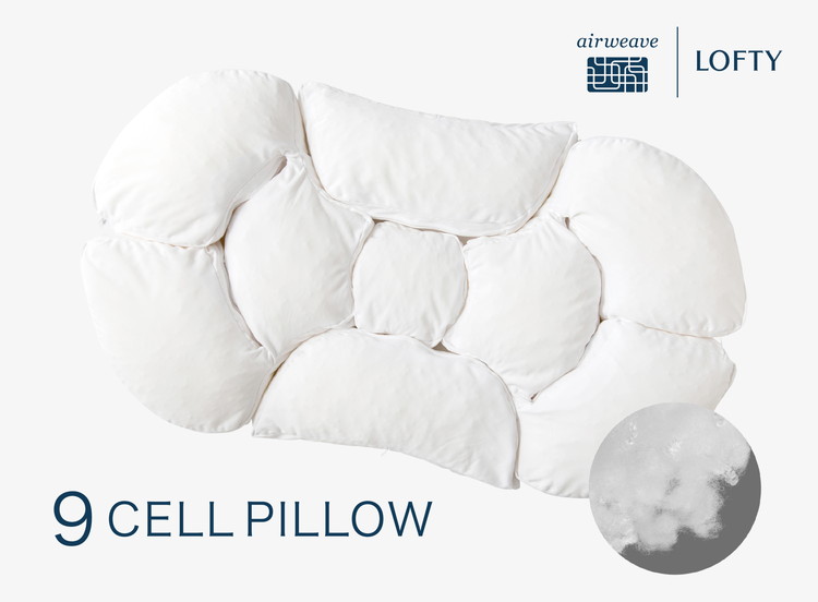 （エアウィーヴグループ枕専門ブランド）ロフテー 「9セルピロー クッションファイバー×エアファイバー」