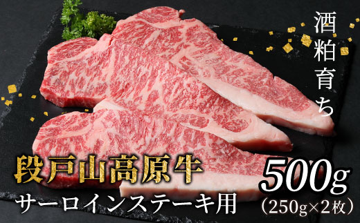 国産牛 国産牛 段戸山高原牛 サーロイン ステーキ用 2枚 (250g×2) 500g 酒粕育ち 幻の牛 牛肉 ステーキ 国産 バーベキュー 焼肉 蓬莱泉 ブランド牛 -076