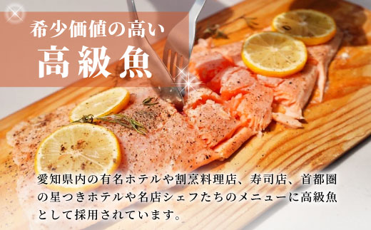 国産サーモン 生食可 絹姫サーモン 冷凍フィーレ 1枚 (300g〜400g) サーモン スペシャルトラウト トラウトサーモン 鮭 魚 刺身 お刺身 無添加 絹姫 ブランド マス アマゴ ご当地 天然 産地直送 川育ち 味付けなし 魚介 魚介類 -033