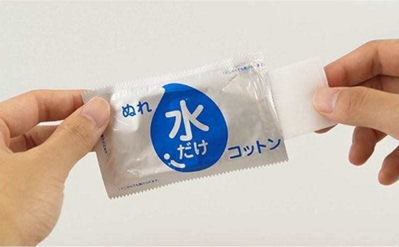 【 ノンアルコール 】アメジスト 水だけぬれコットン100包×10個（1ケース） [ 個包装 敏感肌 滅菌 赤ちゃん ベビー用品 授乳 おしりふき 日本製 ]