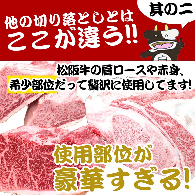 松阪牛 切り落とし (500g×2) 牛肉 松阪牛 高級 和牛 焼肉 BBQ バーベキュー 牛 松阪牛肉 ブランド牛 黒毛和牛 松阪 人気 自宅用 グルメ お取り寄せ 日本三大和牛 誕生日 お祝い ご馳走 パーティー 贅沢 松良 