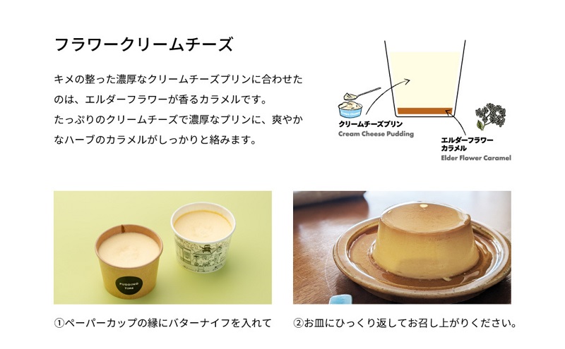 クリームチーズペーパーBOX6 [ プリン 6個入り スイーツ お菓子 デザート エルダーフラワー ハーブ カラメル ] 