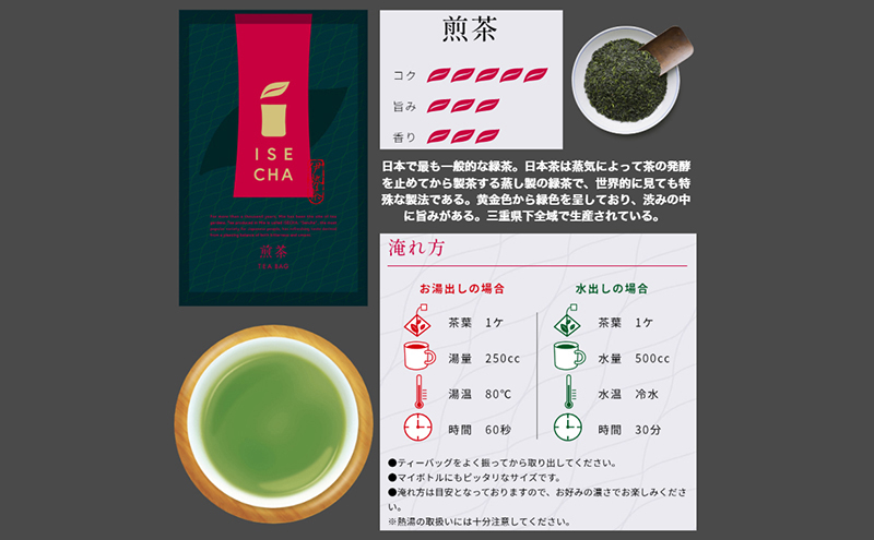 伊勢茶ティーバッグ味くらべセット 20パック×4種 [ お茶 煎茶 深蒸し煎茶 深蒸し茶 かぶせ茶 ほうじ茶 飲み比べ 本格 簡単 ]