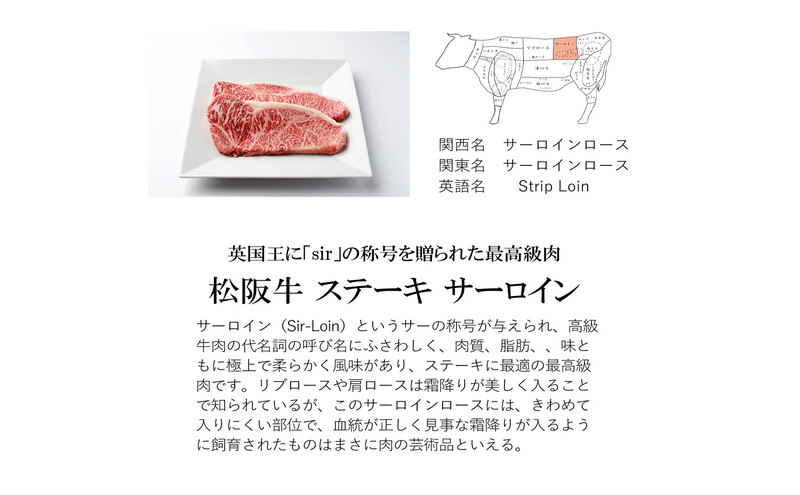 松阪牛 サーロイン 200g×2枚 牛肉 松阪牛 高級 和牛 ステーキ ブランド牛 松阪 人気