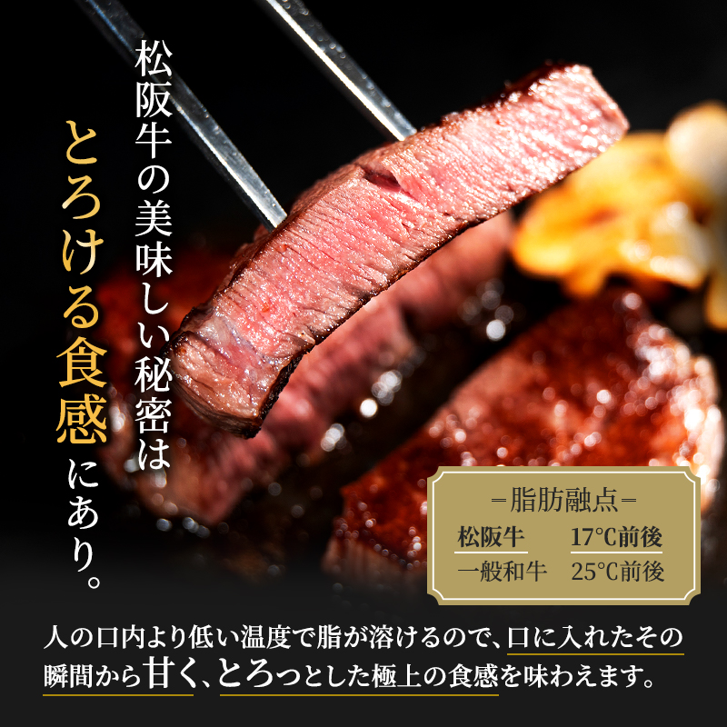 【最上級A5ランク】松阪牛ヒレステーキ 2枚 (計300g) [ 牛肉 松阪牛 高級 和牛 希少部位 ステーキ 牛 肉 松阪牛肉 ブランド牛 松阪 人気 グルメ お取り寄せ 日本三大和牛 誕生日 お祝い ご馳走 パーティー 焼肉 贅沢 ] お肉 
