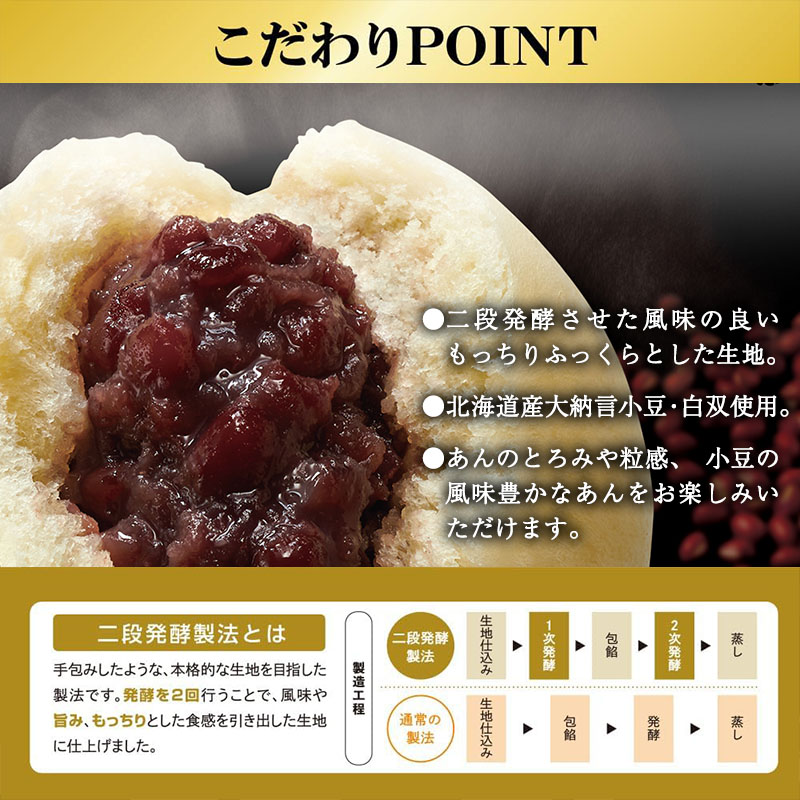 【井村屋】ゴールドあんまん2コ×20袋 [ 電子レンジ対応 ] [ 餡まん 餡マン 北海道産大納言小豆 あずき 大粒 つぶあん 粒あん 酒粕 もっちり生地 おやつ お手軽 簡単調理 ] 和菓子 まんじゅう 饅頭 加工品 冷凍 