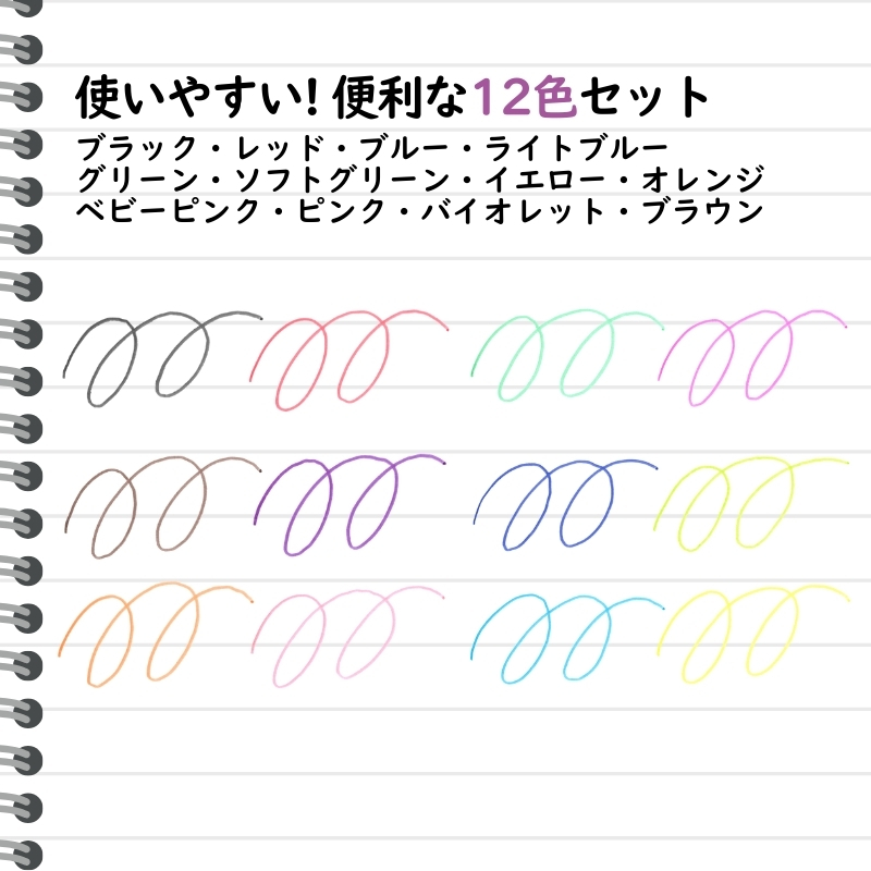 サインペン こすると消えるカラーペン フリクションカラーズ 12色セット×2パック ペン 文房具 フリクションシリーズ セット 摩擦熱 無色化 書類 ノート 手帳 津市 三重県