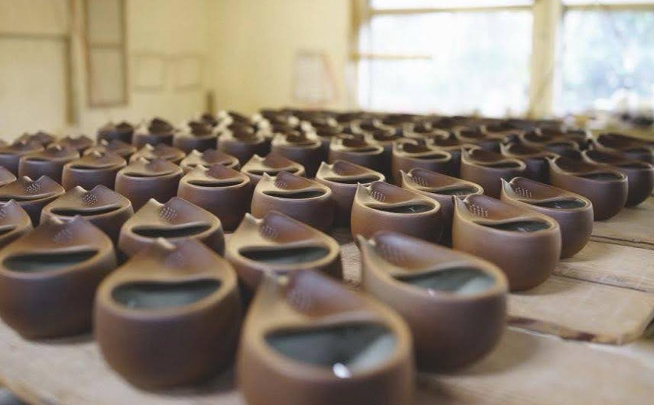 四日市認定地場特産品【泗水十貨店（しすいじっかてん）】ひとしずく（大） ほたる碗　泗水