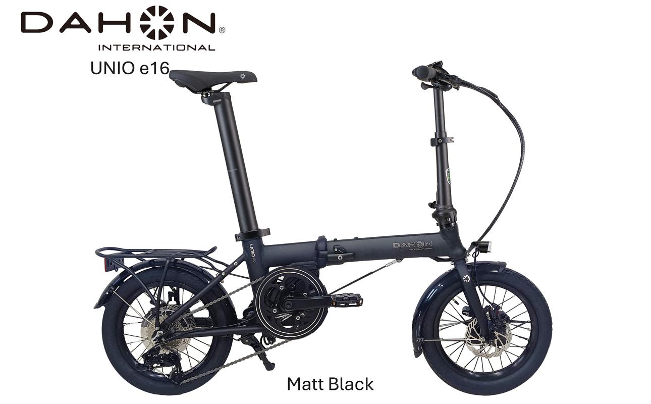 DAHON International Folding E-Bike Unio e16　Matt Black【四日市市 で人気の返礼品 武田産業 折り畳み自転車 電動アシスト 自転車 折りたたみ自転車 折りたたみ式自転車 三重県 四日市市ふるさと納税】