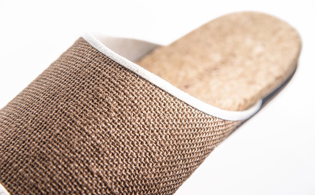 ルームシューズの理想形。天然素材、静音性、高反発クッションで足にやさしい、コルクでむれにくい、綿や麻の素材で、春夏らしいデザイン。「バークオブケイ」コルクルームシューズ爽（Made in Japanの高品質）（春夏デザインバージョン）3Lサイズ(29.5cm)  カラー：藍 3足セット【スリッパ、室内履き、シューズ、靴、リビング、ビジネス、インテリア、三重県、四日市市、ふるさと納税】