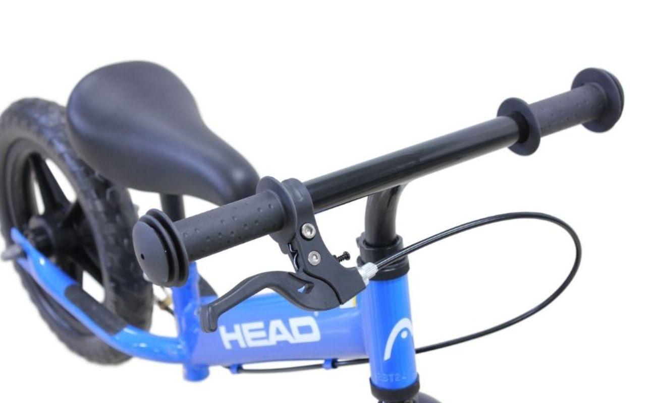 キックバイク HEAD バランスバイク 80〜100cm 2〜5歳  ブルー 空気入れ不要 EVAタイヤ ブレーキ付き スタンド付き トレーニング 12インチ プレゼント ギフト 子供用自転車｜武田産業 人気返礼品 三重県 四日市市 ふるさと納税