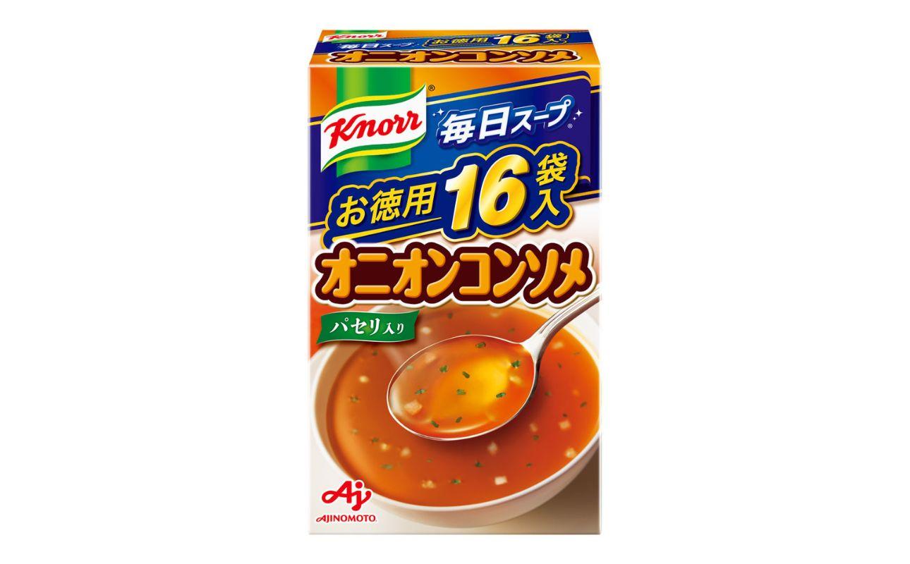 「クノール(R) 毎日スープ(R)」オニオンコンソメ 16袋入×3箱【味の素 AJINOMOTO クノール 粉末 スープ たまねぎ コンソメ 三重県 四日市市 四日市 四日市市ふるさと納税】