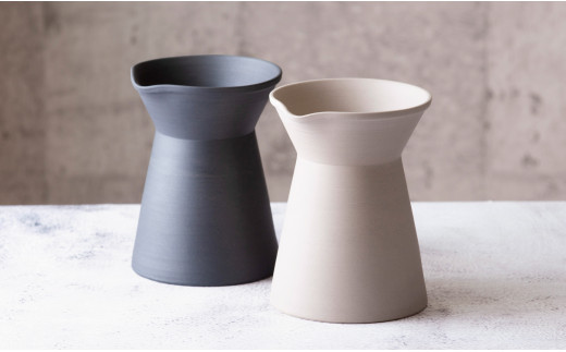 コーヒードリッパーセット　白練（コーヒー器具：ドリッパー、サーバー、真鍮台一式）南景製陶園【コーヒー 珈琲 ドリッパー キッチン用品 キッチン雑貨 食器 ギフト 三重県 三重 四日市市 四日市 四日市市ふるさと納税 四日市ふるさと納税】