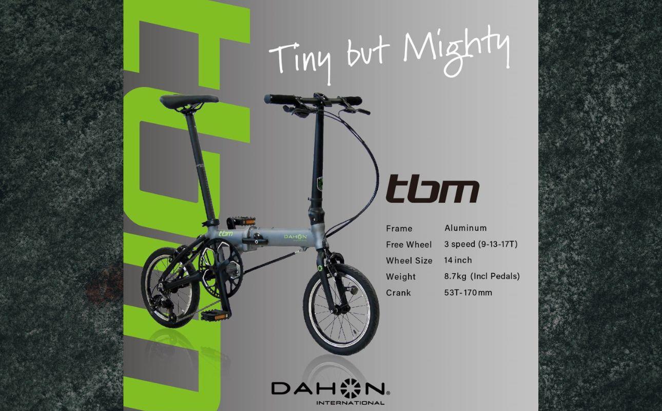 DAHON 折りたたみ自転車 tbm 14インチ 3段変速 超軽量 コンパクト Smoke Gray（スモークグレー）オリジナルシフター キャリパーブレーキ｜武田産業 人気返礼品 ダホン フォールディングバイク 通勤 通学 持ち運び 車載 三重県 四日市市 ふるさと納税