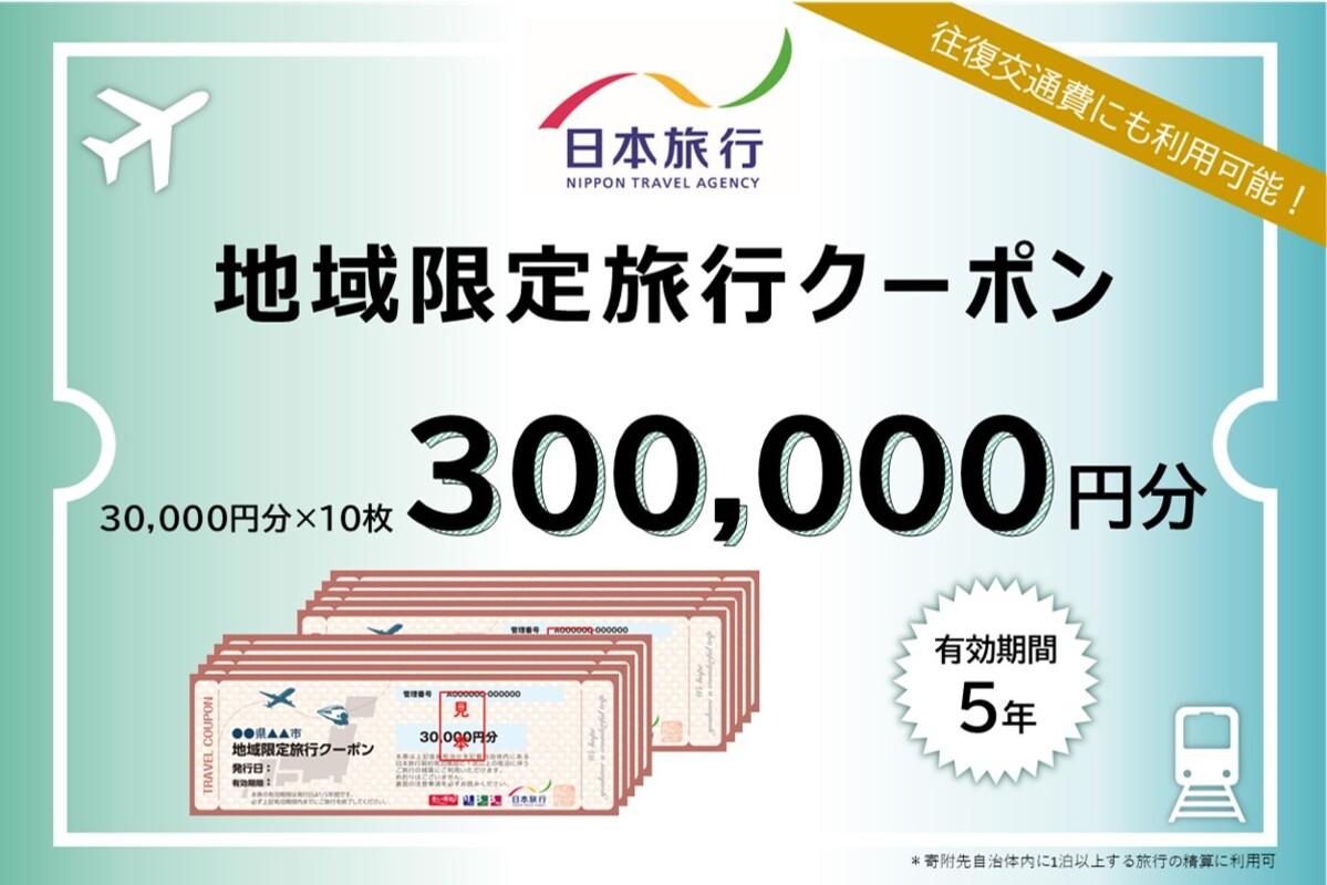 【ふるさと】三重県四日市市 地域限定旅行クーポン 300,000円分【日本旅行 トラベルクーポン 納税チケット 旅行 宿泊券 ホテル 観光 旅行 旅行券 交通費 体験 宿泊 夏休み 冬休み 家族旅行 ひとり旅 カップル 夫婦 親子 四日市市旅行】