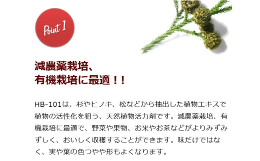 野菜作りや園芸に。プロご用達「HB-101」 1L 1本