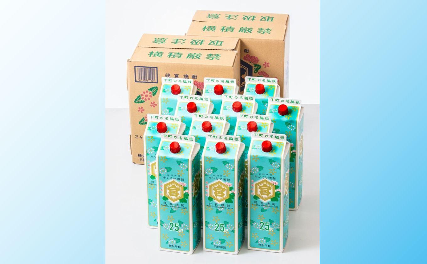 キッコーミヤ焼酎　キンミヤパック25度 1.8L×12本