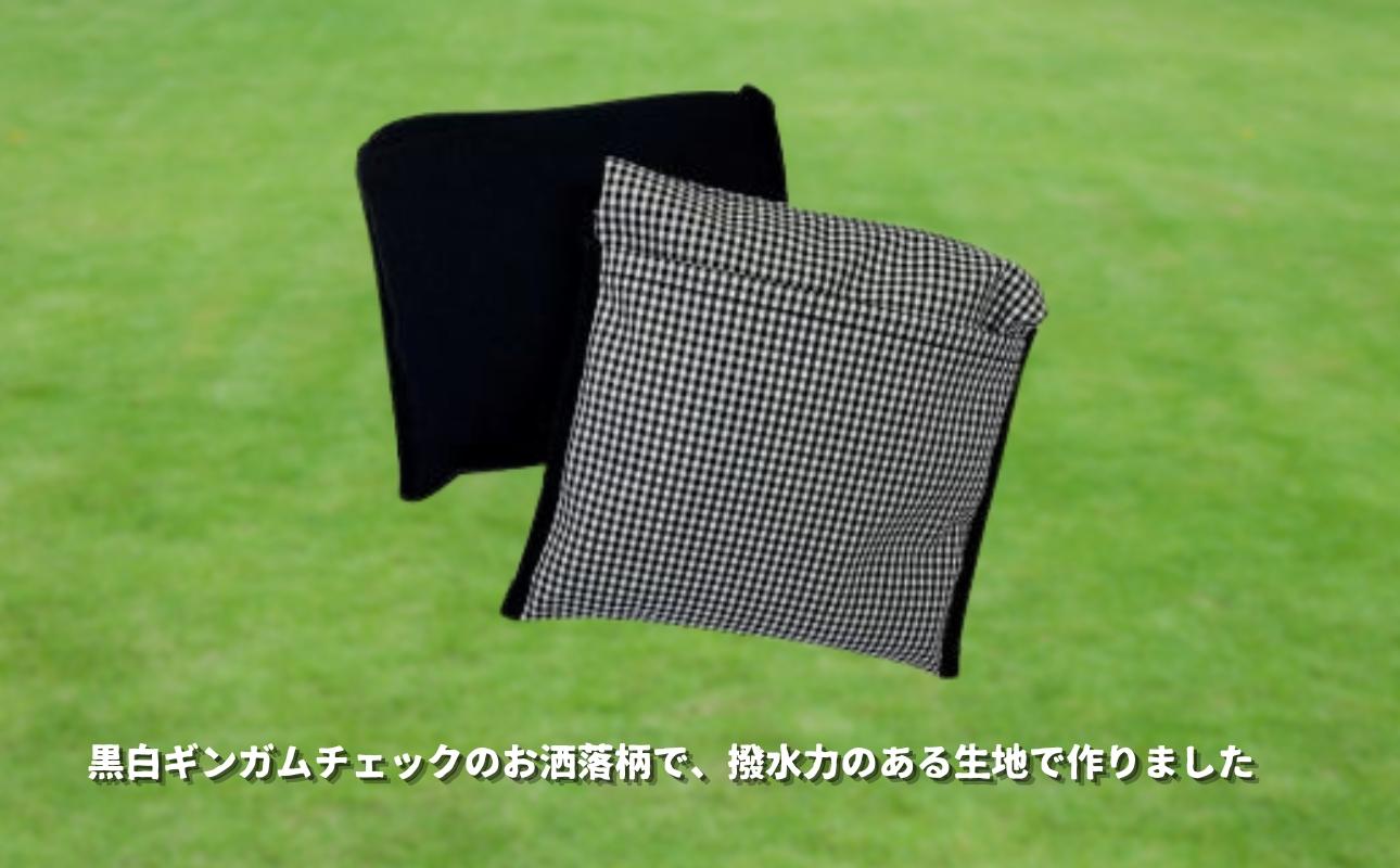 made in Yokkaichi　強撥水エコバッグ+ランチバッグ（黒白ギンガムチェック）