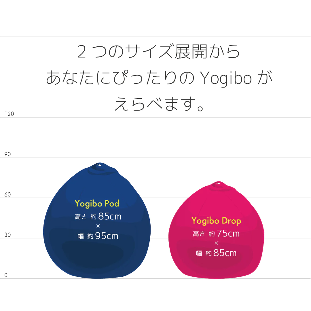 Yogibo Drop Premium（ヨギボー ドロップ プレミアム）＜ペールブルー＞