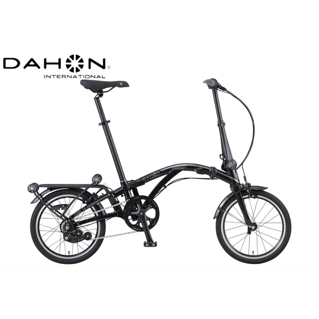 40年の歴史をもつ米国ダホン社の高性能折り畳み自転車 DAHON International Curl i4 Black pearl