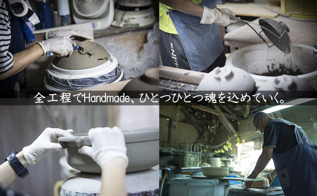 【萬古焼】暮らしの美術品 絵付けアーティストの個性が光るHandmade土鍋。絵付けART工房・平尾製陶  土鍋8号「千本桜」 【手描き、土鍋、ハンドメイド、アート、デザイン、鍋、 家庭用、3人用、4人用、3人前、4人前、家族、冬、煮込み、手芸、工芸、三重県、四日市市、ふるさと納税】