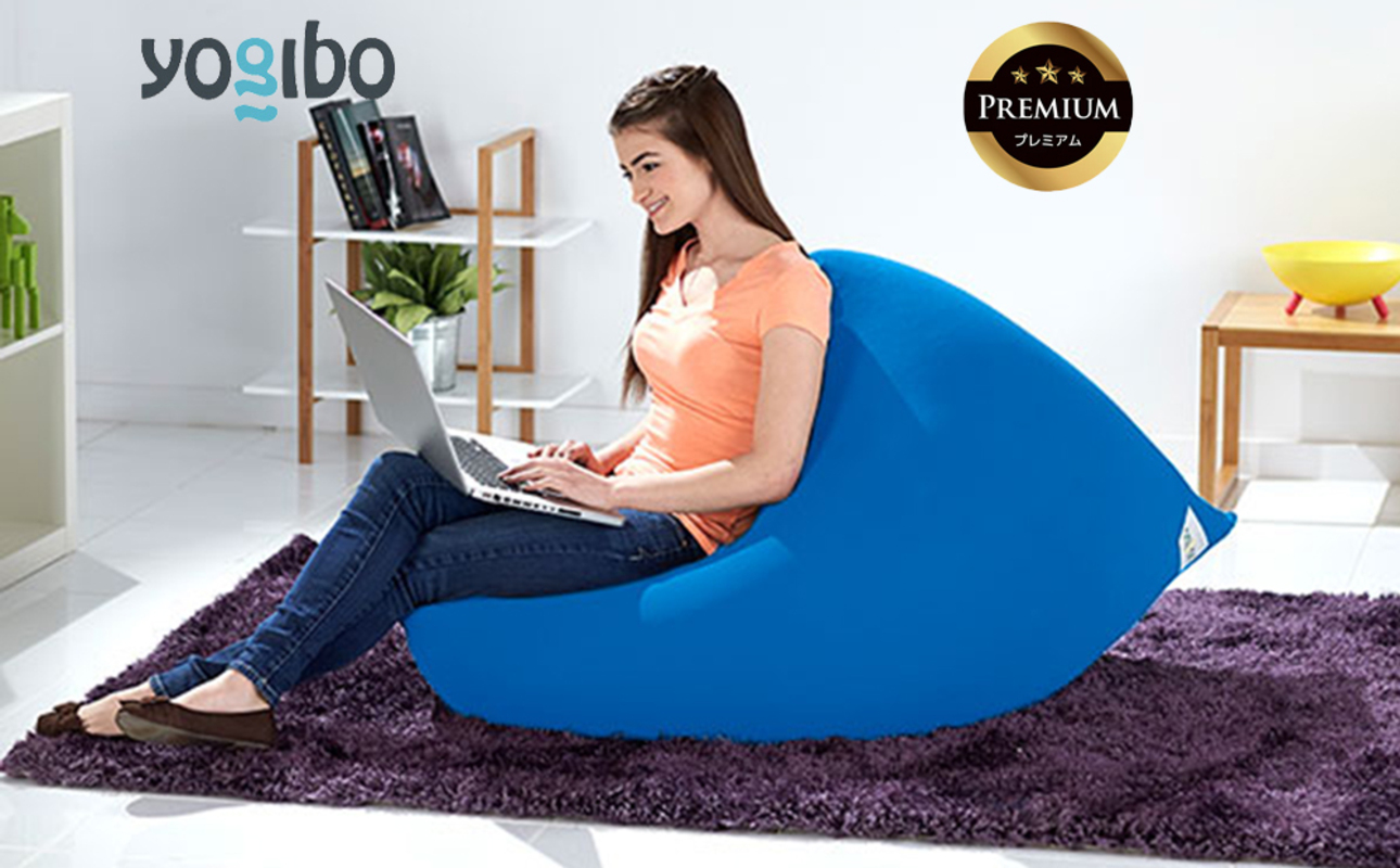 Yogibo Mini Premium（ヨギボー ミニ プレミアム）＜アクアブルー＞