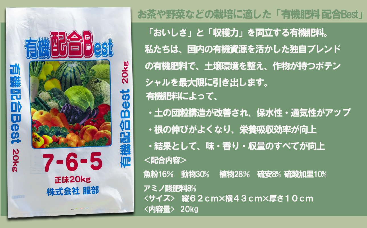 農業経営の方へ。土づくりに改革を！想いに応えるオーダーメイド有機肥料メーカーのベストバランスの万能肥料　有機肥料 配合Best 20kg×50袋【肥料 オーガニック 野菜  農園 畑 施肥  家庭菜園 農業資材 窒素 リン酸 三重県 四日市市ふるさと納税】