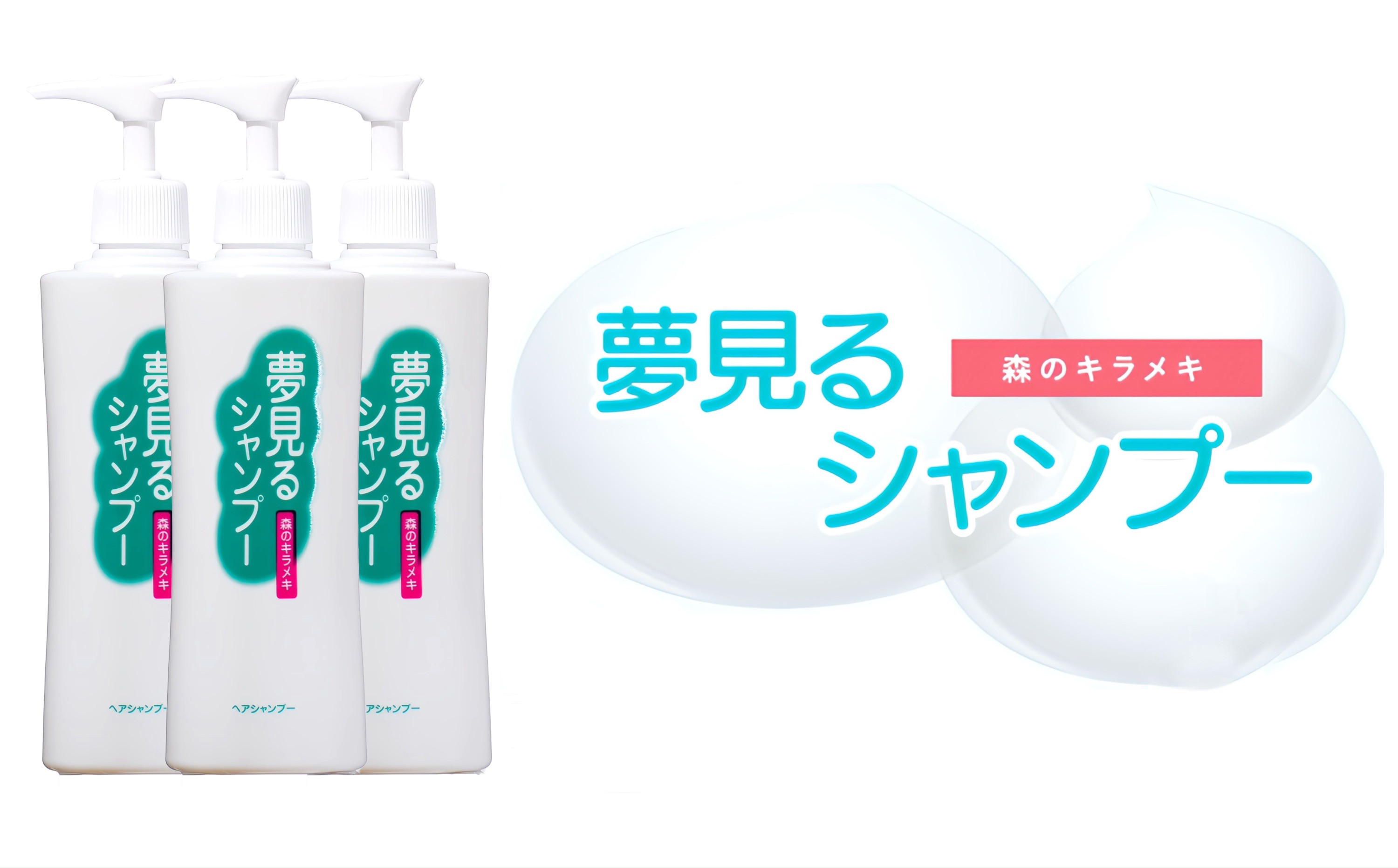 100%天然のヘアシャンプー「夢見るシャンプー」300ml 3本セット