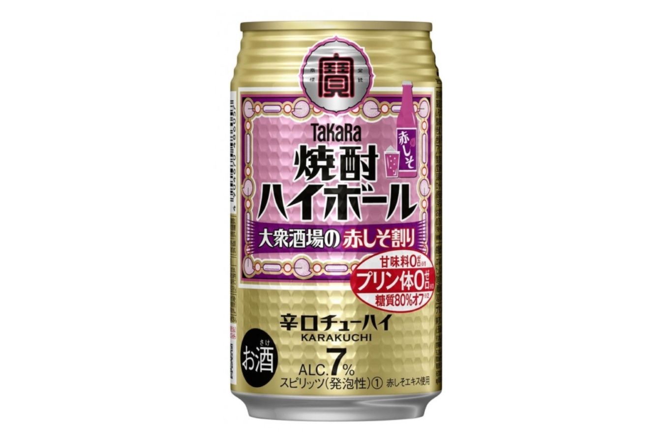 宝焼酎ハイボール　7%大衆酒場の赤しそ割り　350ml缶　24本　タカラ　チューハイ