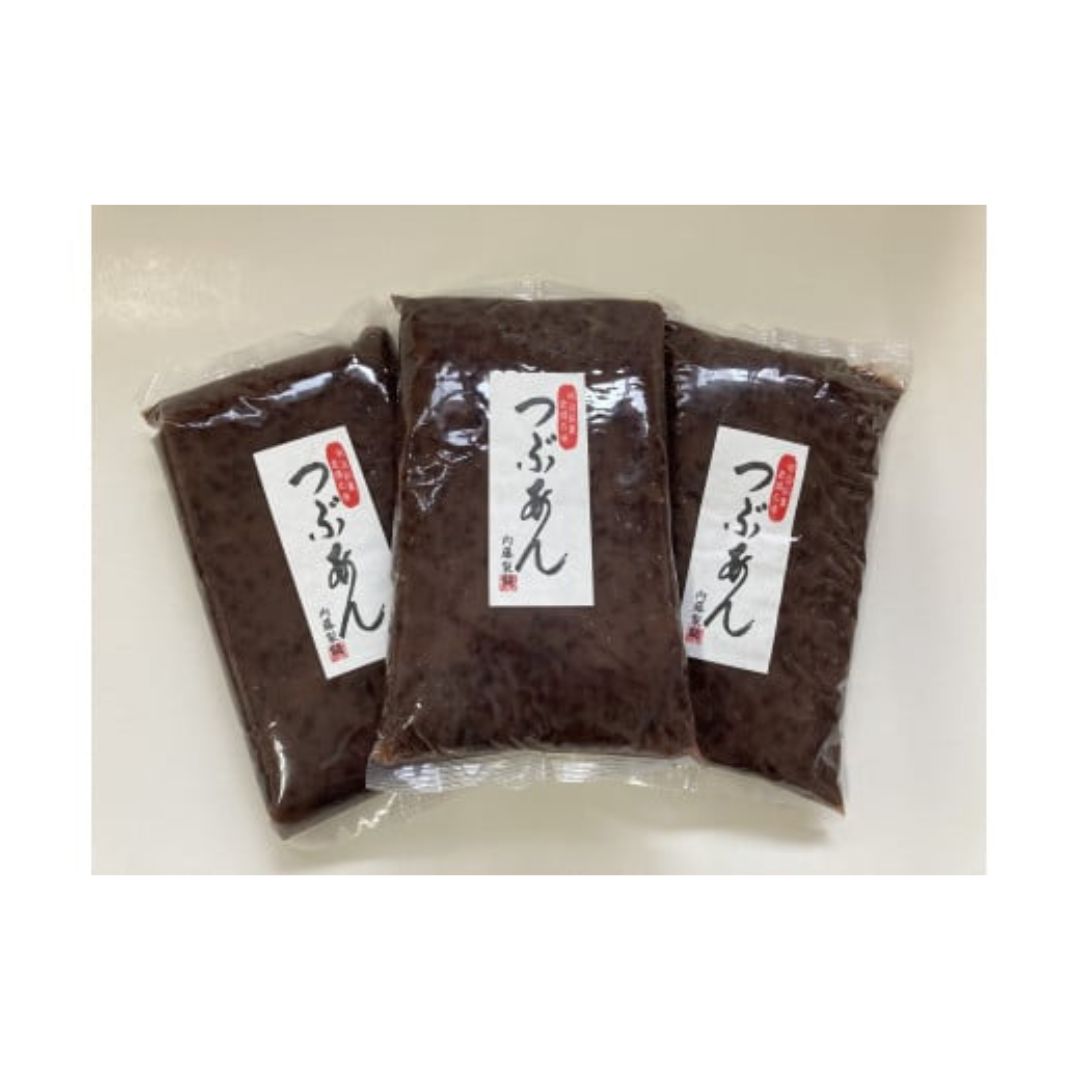 甘さひかえめ 粒あんセット 1kg×3