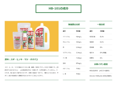 野菜作りや園芸に。プロご用達「HB-101」 100cc 1本