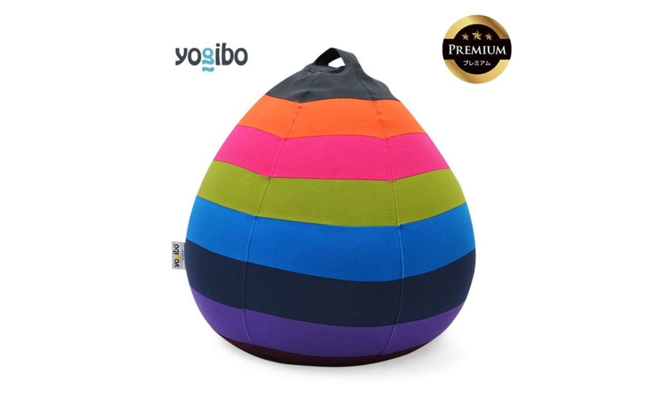 Yogibo Drop Rainbow Premium（ヨギボー ドロップ レインボー プレミアム）＜ブライト＞