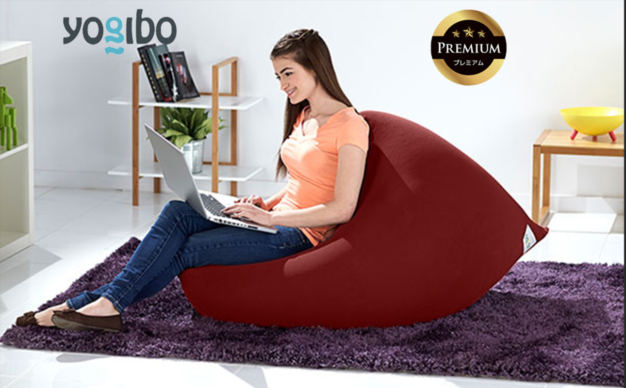 Yogibo Mini Premium（ヨギボー ミニ プレミアム）＜ワインレッド＞