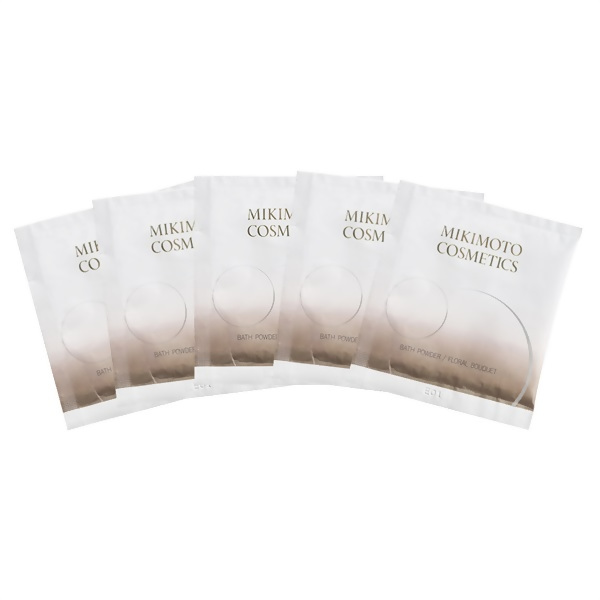 1975 ミキモト　コスメティックス　バスパウダー 30包セット（5包セット＊6個）　御木本製薬 伊勢志摩産真珠成分 浴用化粧料　にごり湯　乳白色　保湿　保温　フローラルの香り　無着色　しっとり　なめらか　ぽかぽか　リラックス　優雅なバスタイム　アメニティ