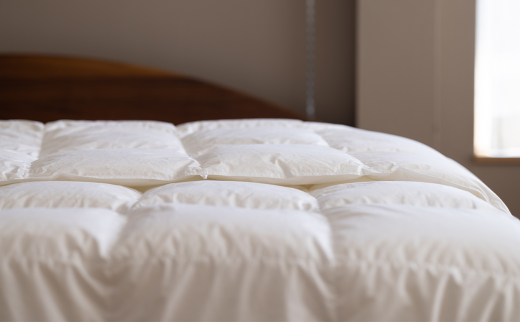 977【ドイツ製プレミアムバティスト生地】軽くて蒸れない羽毛肌掛けふとん（ダウンケット）【ポーランドプレミアムマザーグース95％】