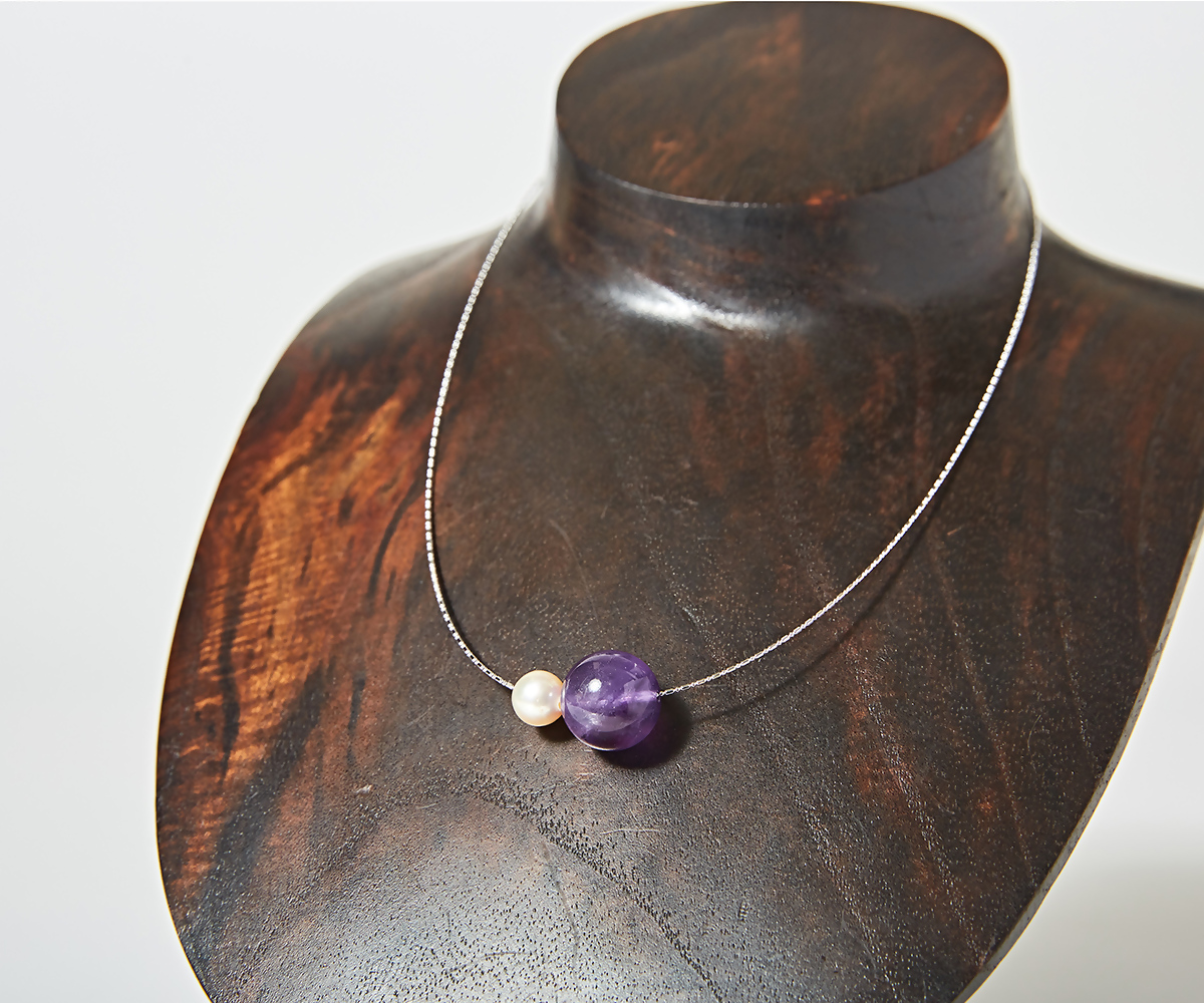 1899 OMAMORI JEWELRY ãããçç 8mm 倫婊岩ãã§ãŒã«ãŒSV925 玫氎æ¶ã»ã¢ã¡ãžã¹ããäŒå¢ãšãããã OMAMOTIJEWELRY çç 倫婊岩ãã§ãŒã«ãŒ ãå®ã ãããçç 8mmçã倩ç¶ç³