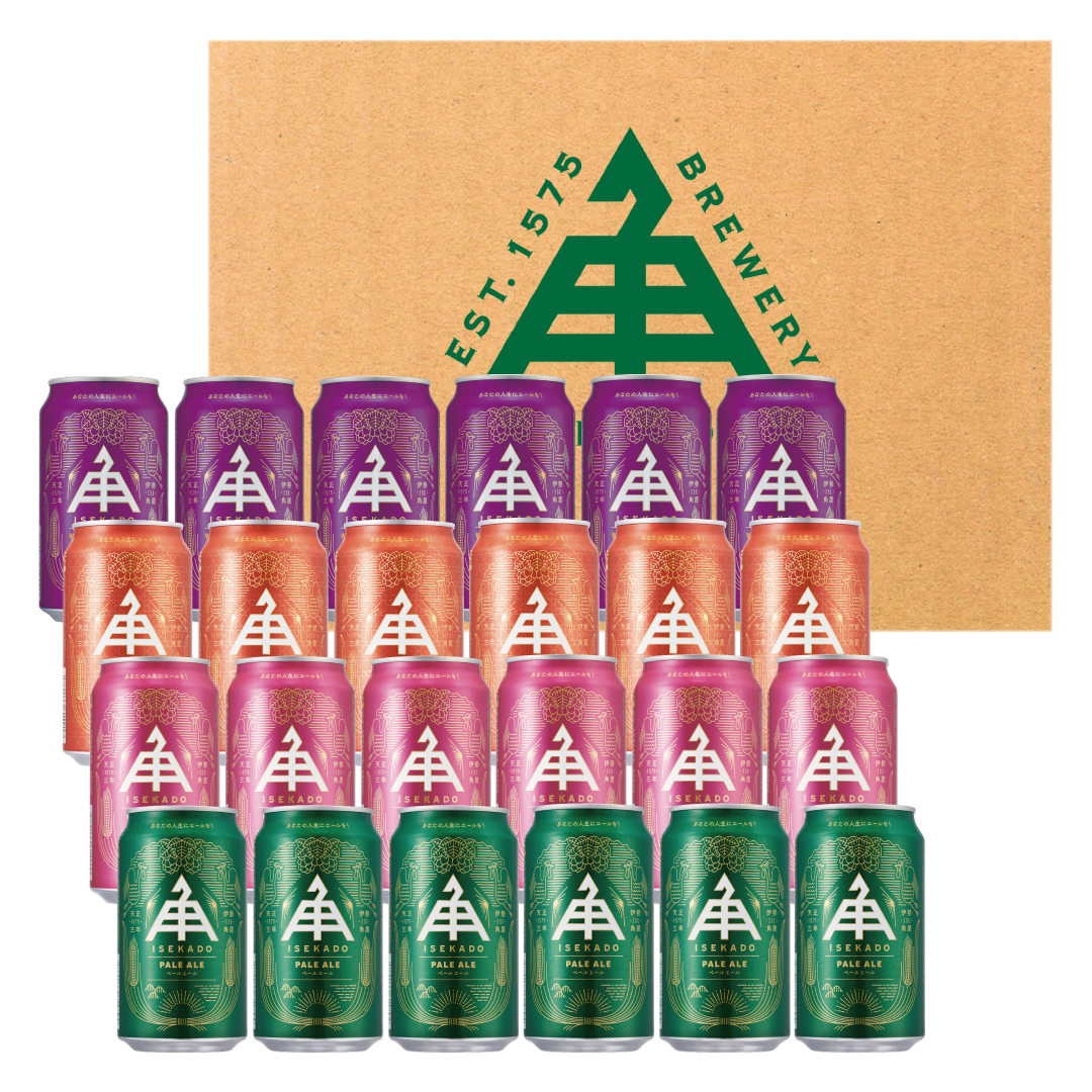 1727　ISEKADO　新定番ビール　4種24缶セットISEKADO 新定番ビール 4種24缶セット 伊勢角屋麦酒 伊勢角 セット24缶 ビール お酒 クラフトビール 三重県 伊勢 世界大会金賞 金賞 ペールエール お中元 ギフト 贈り物 晩酌 地ビール 爽快 飲み比べ