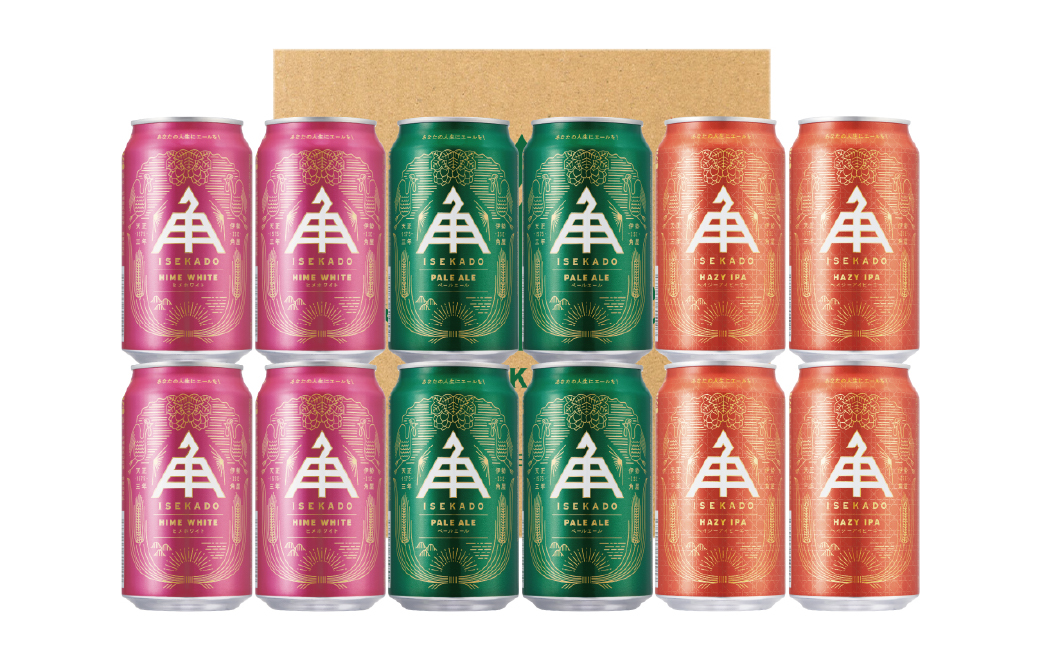 884伊勢角屋麦酒　ISEKADO缶ビール　3種12缶セット　伊勢角屋麦酒 お酒 クラフトビール 伊勢 世界大会金賞 ペールエール IPA お歳暮 ギフト 贈り物 晩酌 地ビール 爽快 飲み比べ