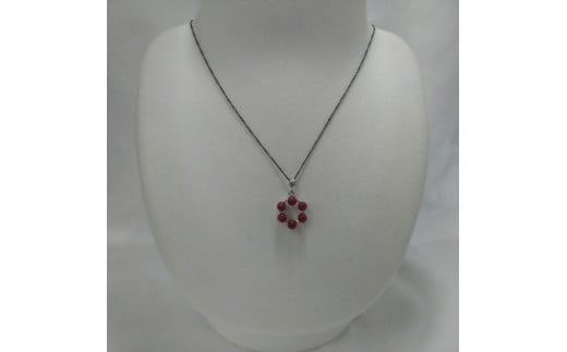 1620　珊瑚ペンダント・サークル