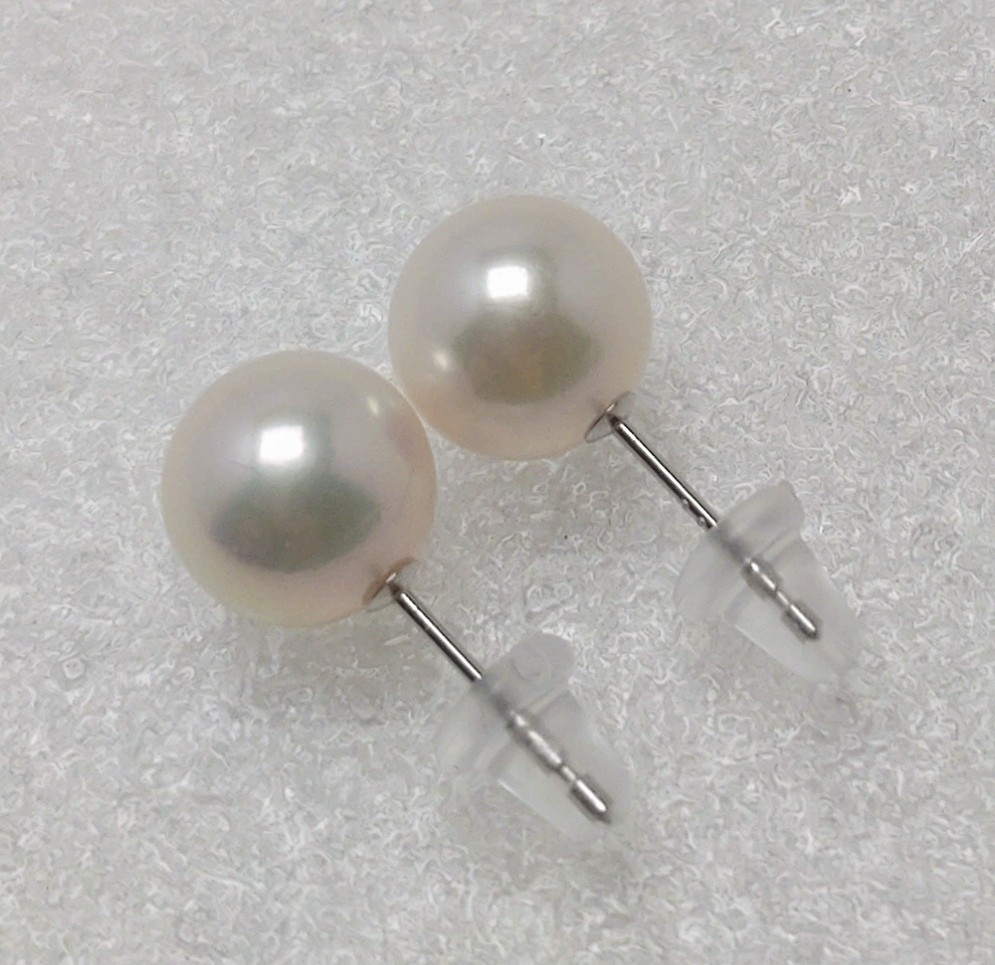 1769　アコヤ真珠 Pt900 ピアス 8mmUP　ピアス パールピアス 真珠ピアス スタッドピアス あこや真珠 アコヤ真珠 プラチナ Pt900 8㎜ フォーマル 冠婚葬祭 定番 ジュエリー 伊勢市 伊勢志摩